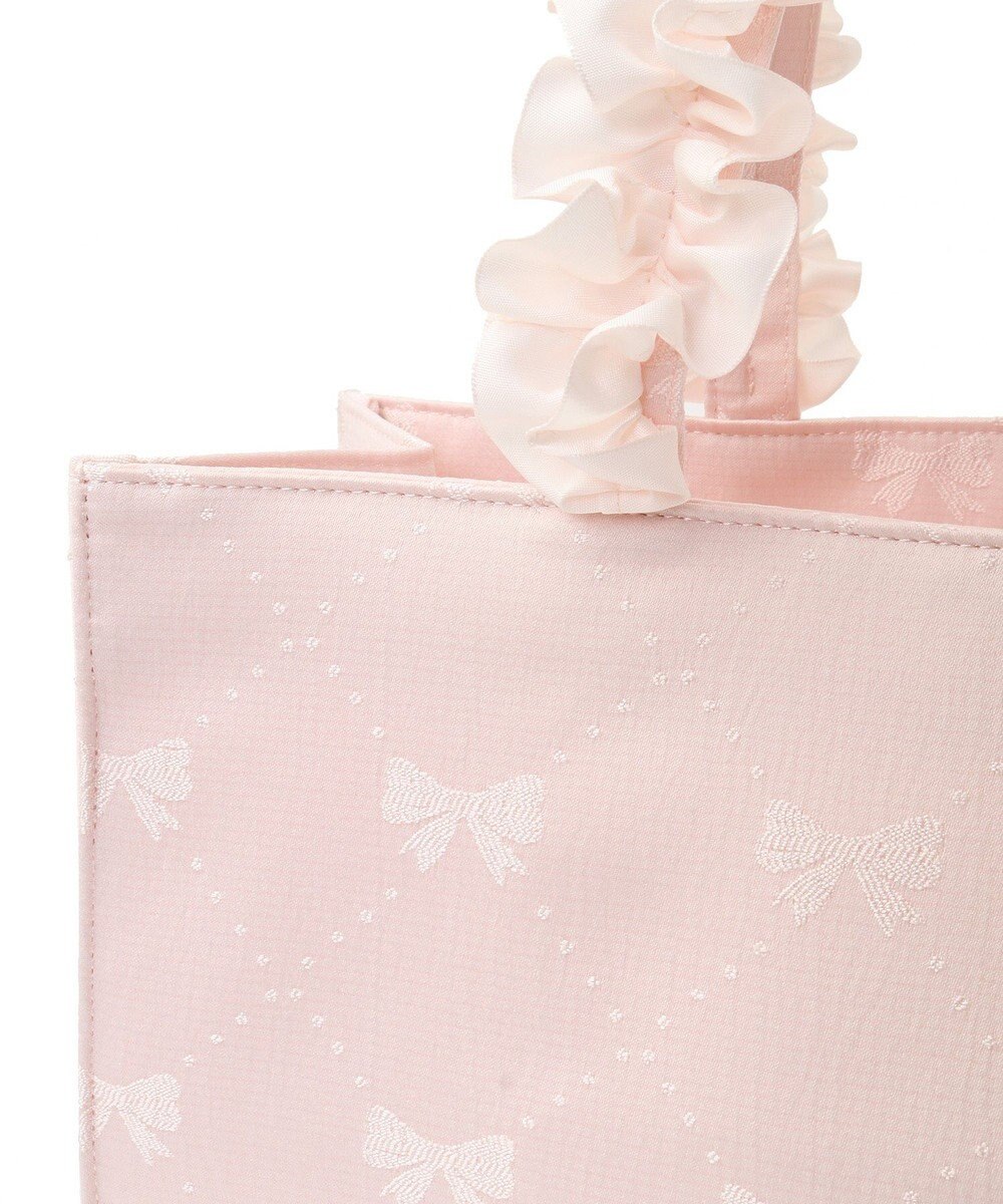 Maison de FLEUR EC限定リボン柄ジャカードスクエアトートM 