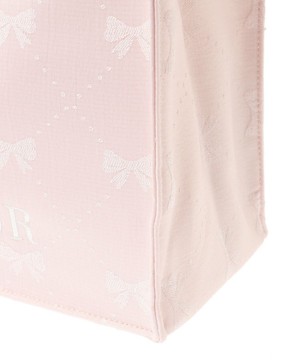 Maison de FLEUR EC限定リボン柄ジャカードスクエアトートM 