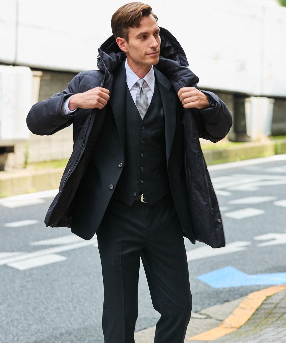 GOTAIRIKU WEB限定【仕事で着られる】ドレスダウンコート_ストレッチツイル_25年新作 