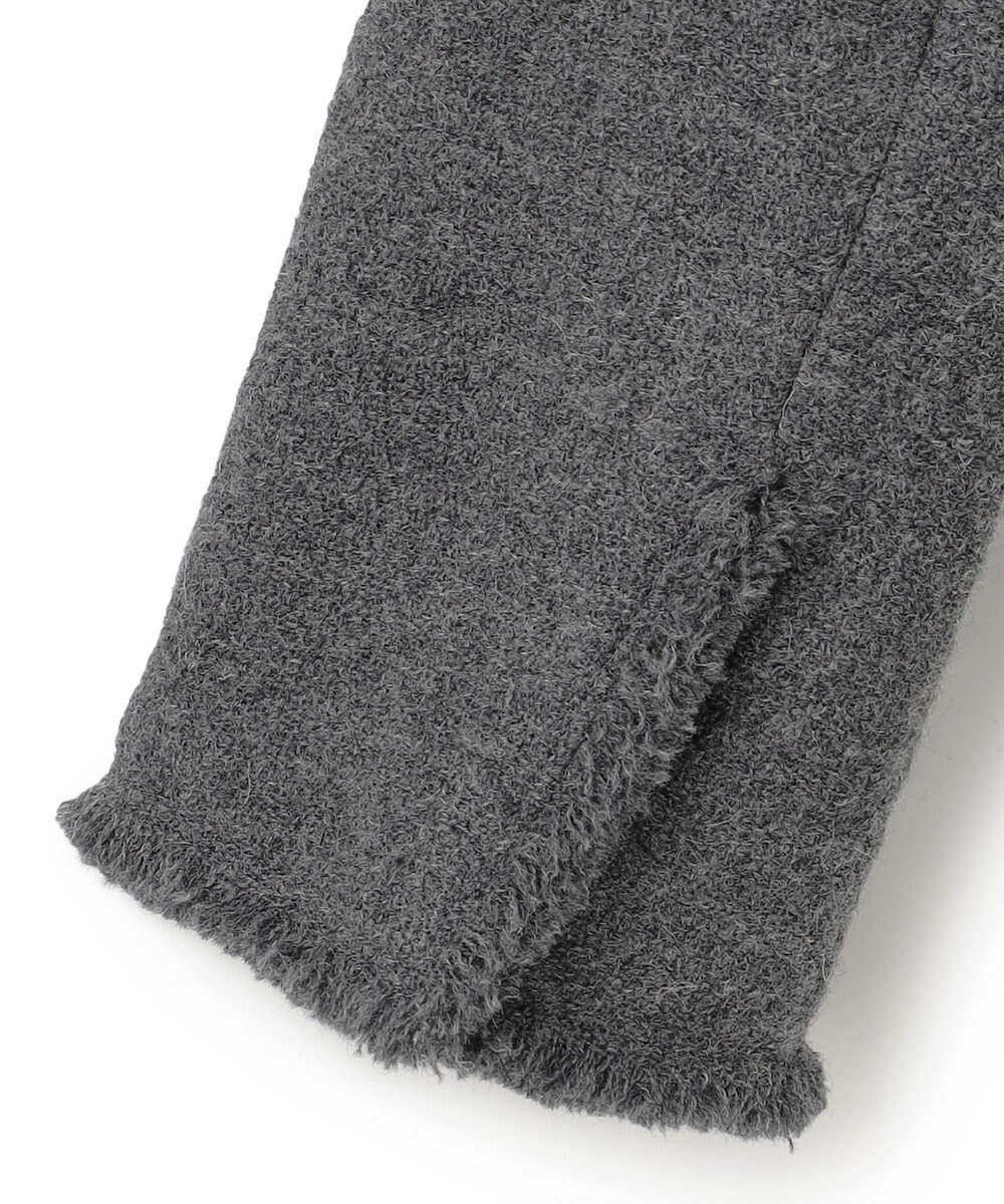 BEIGE， MILLAM / フェイクレザーパッチツイードジャケット 