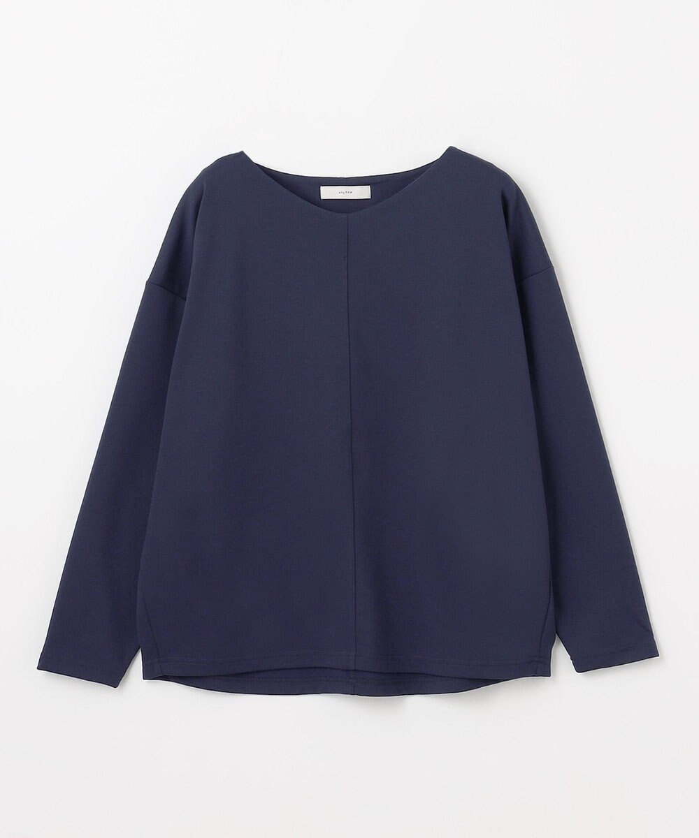 ANY 【洗濯機可】ジョーゼット裏起毛Vネックプルオーバー 