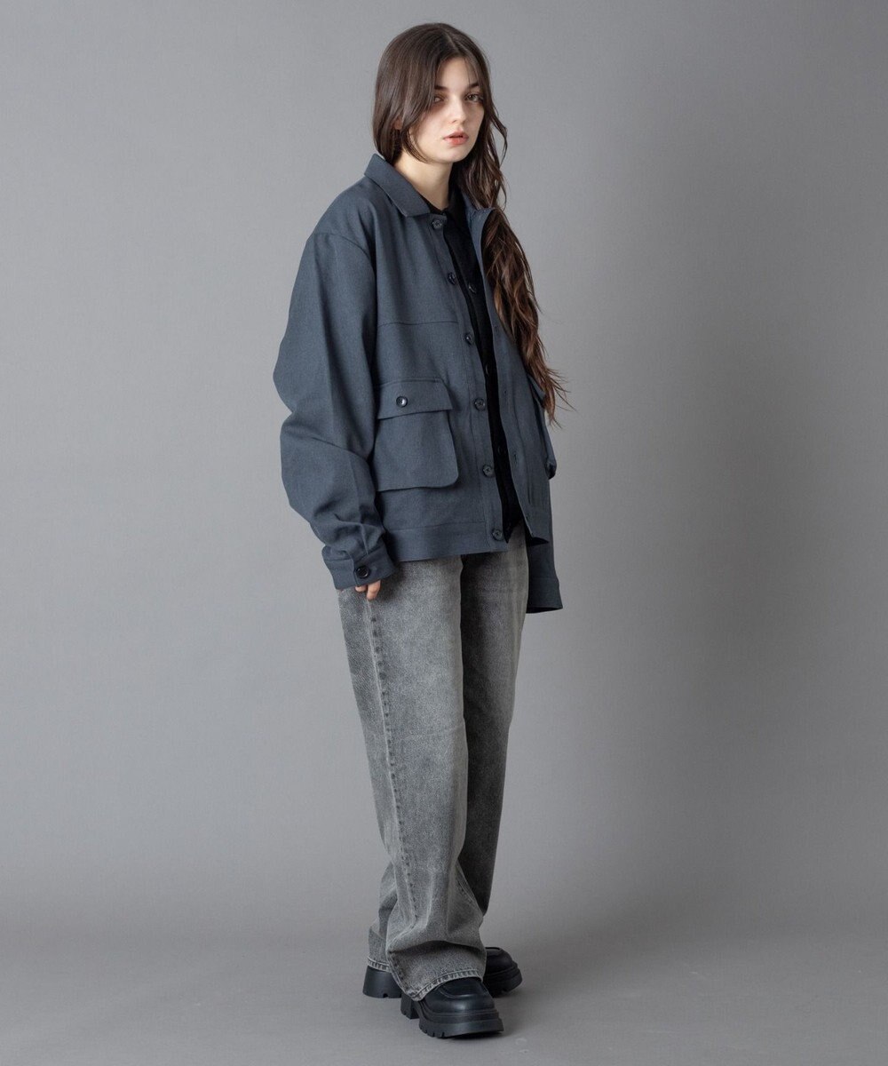 WEGO 【ユニセックス着用ITEM】ダブルポケットショートジャケット 