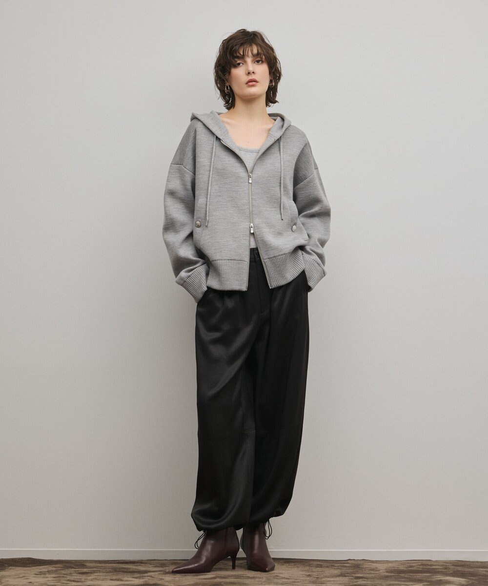 GRACE CONTINENTAL フォルムニットパーカー 