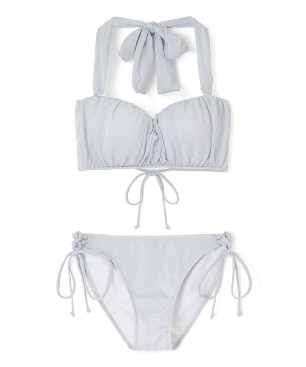 San-ai Resort（三愛水着楽園） 軽い着け心地でしっかり盛れる【楽盛り水着】　ラメギャザーワイヤー水着　9M　【San-ai Resort（サンアイリゾート）】 