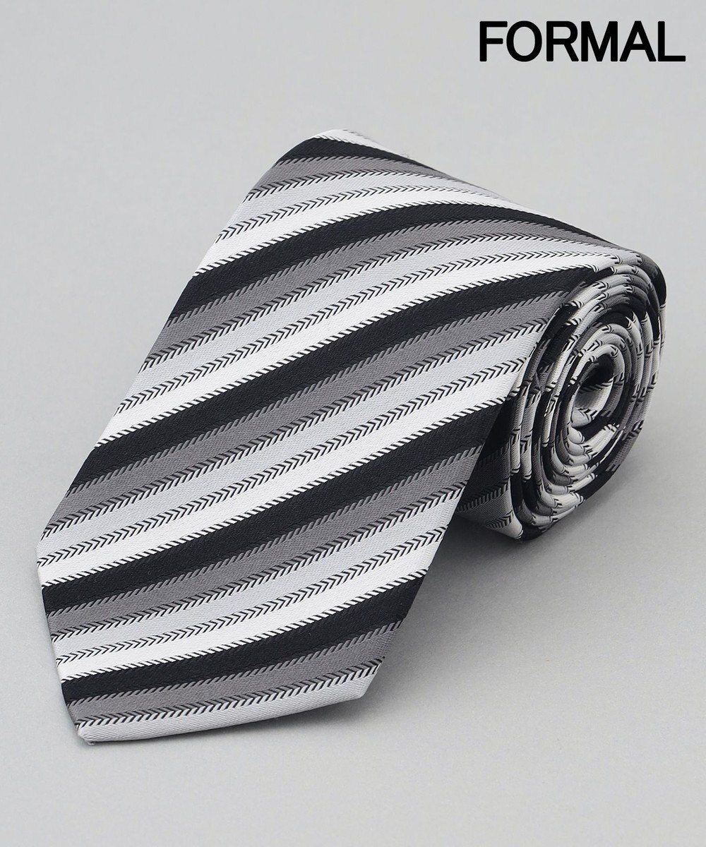GOTAIRIKU 【WEAR BLACK】フォーマル用_ストライプ ネクタイ 
