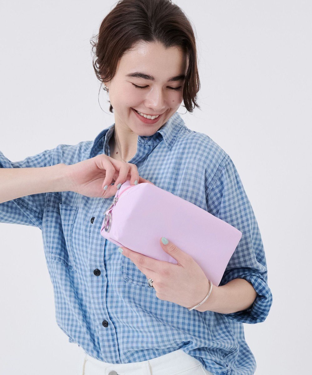 LeSportsac LARGE ZIP POUCH/スノーピンク 