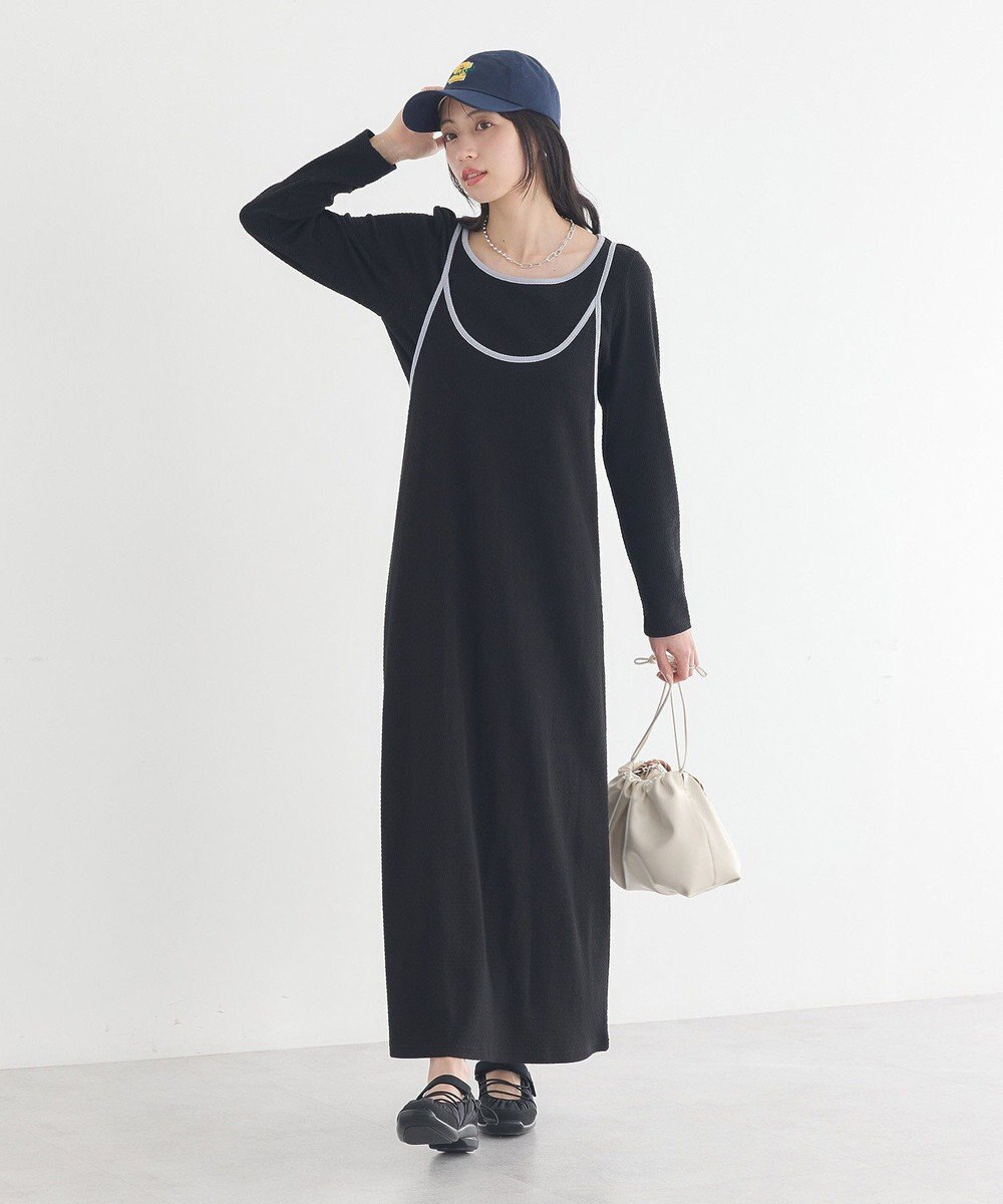 earth music&ecology 【2点SET】レイヤードバイカラーカットワンピース 