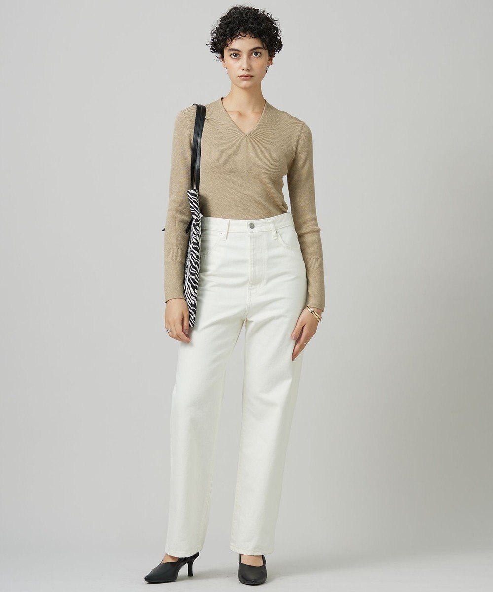 ICB 【新色追加・洗える】エクストラファインメリノ Vネックプルオーバー 