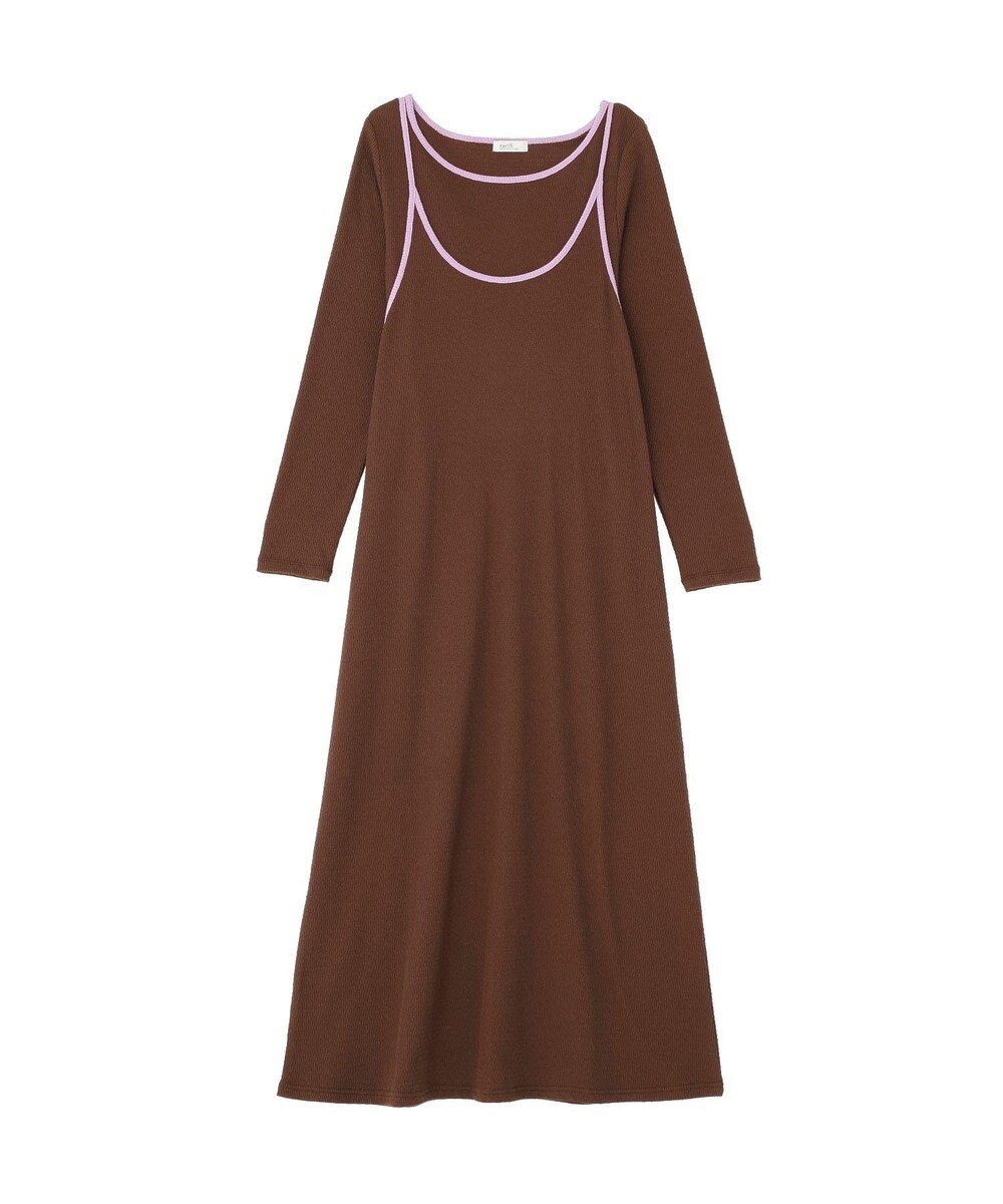 earth music&ecology 【2点SET】レイヤードバイカラーカットワンピース 