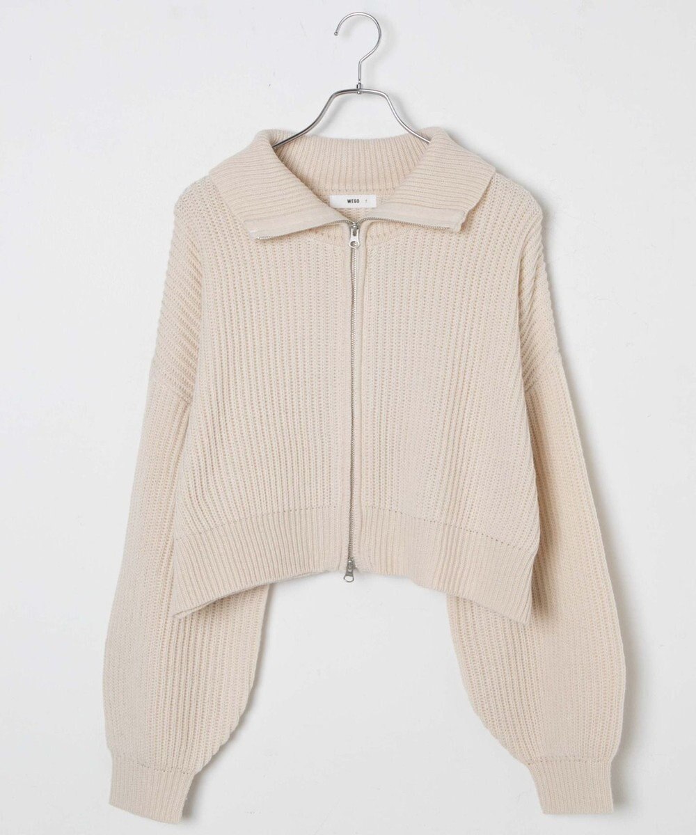 WEGO ダブルジップショートカーデ 