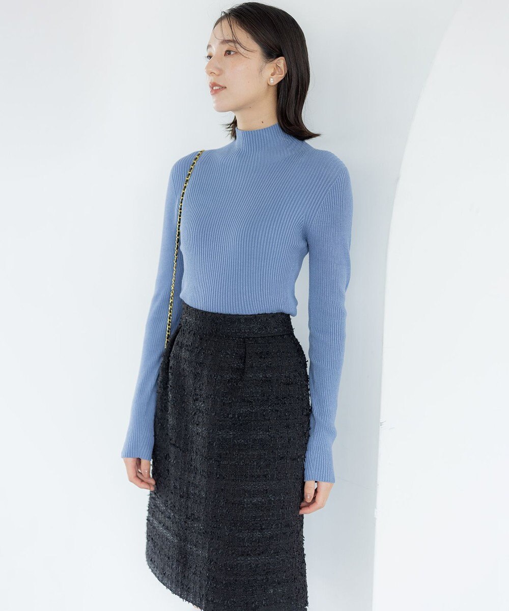 組曲 ホールガーメント ハイネックニット 