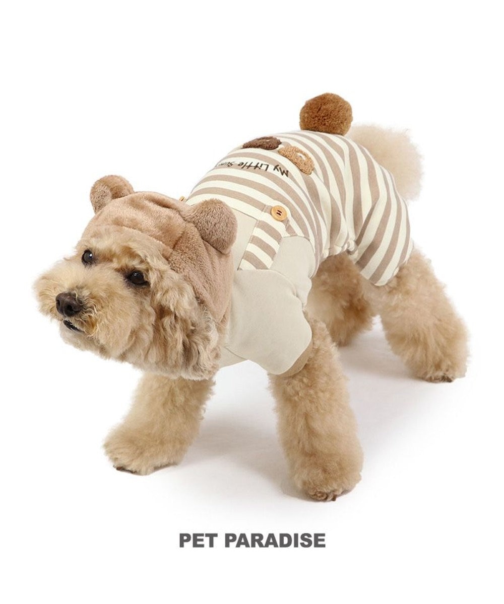 PET PARADISE ペットパラダイス くまもこ ロンパース 小型犬 ブラウン