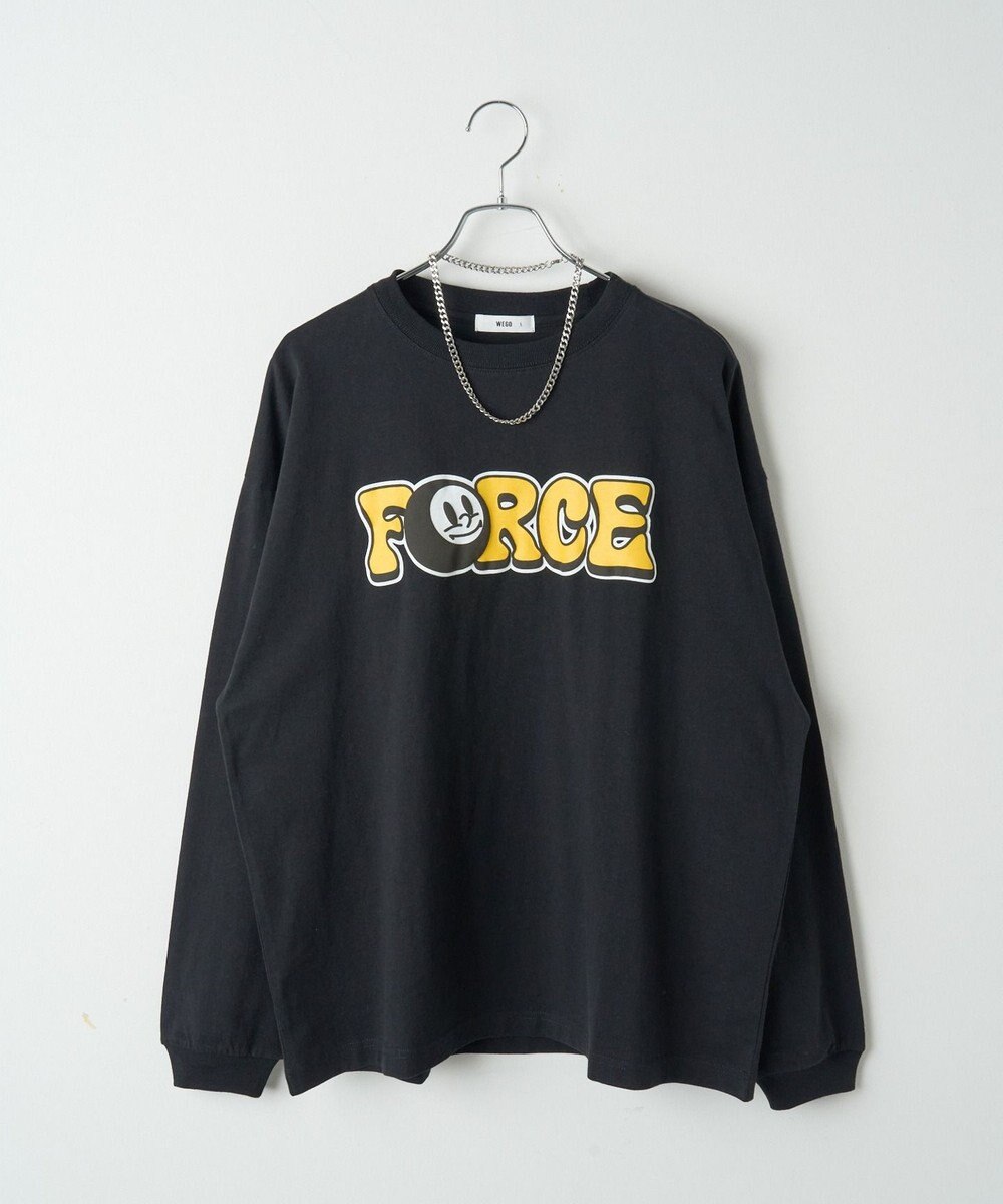 WEGO 【SETITEM】アクセ付きグラフィックロンT 