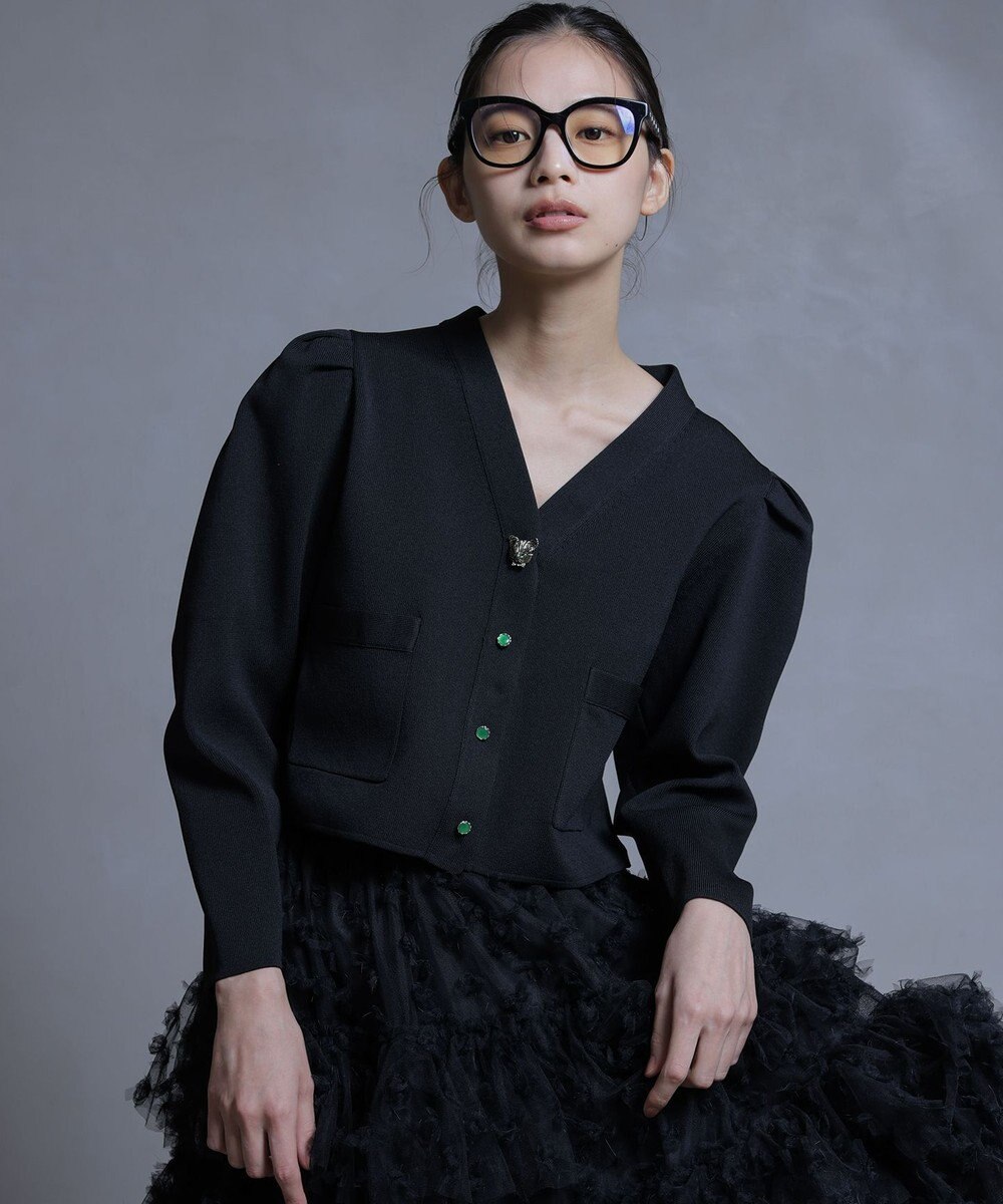 組曲 S 【組曲×setsuko sagittaire】kinakoスポンディッシュ ニットジャケット 