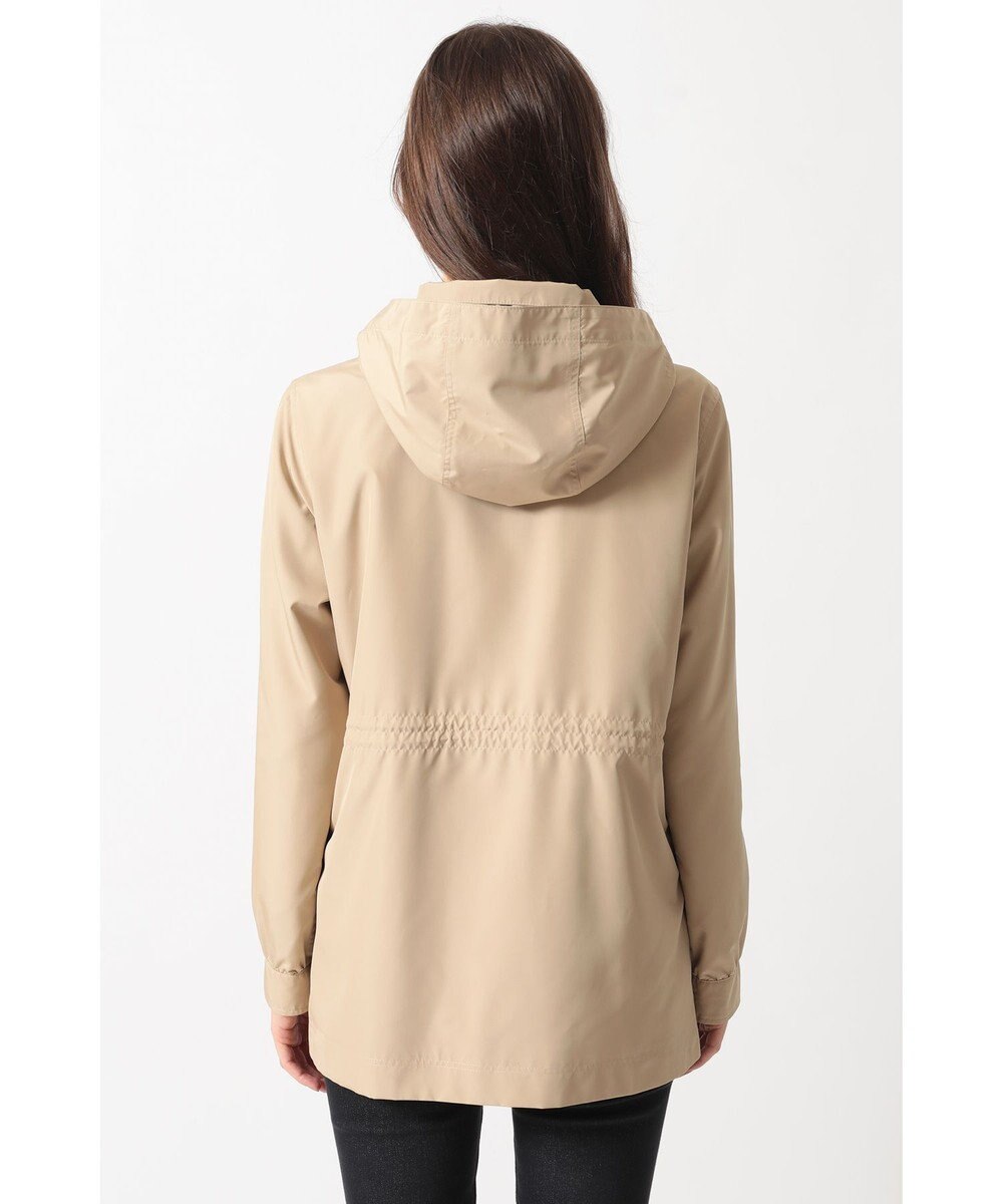 DAKS フーデッドライトタフタブルゾン 