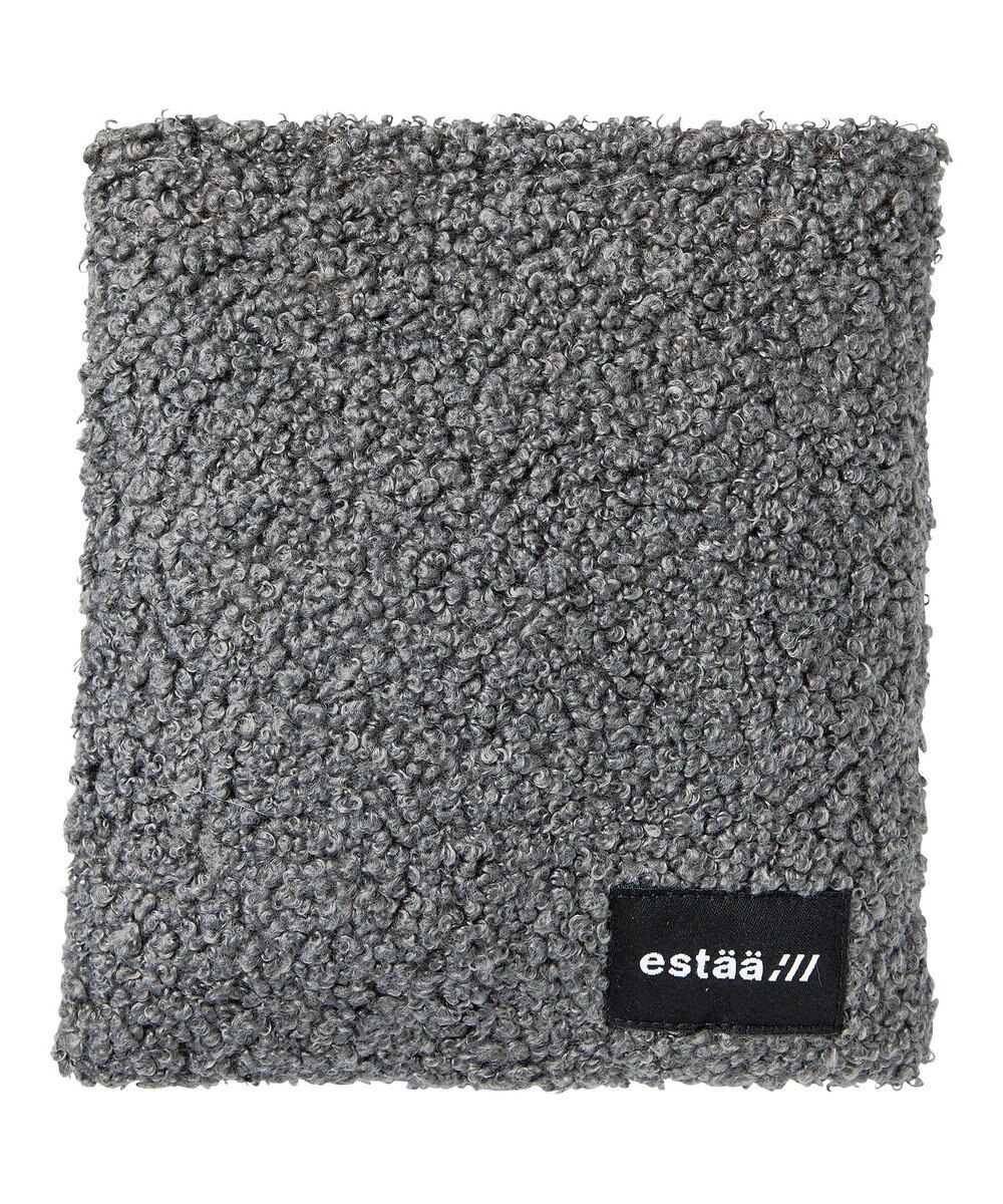 MOONBAT estaa ダウンマフラー 無地ボア／手洗い可／ポケッタブル 