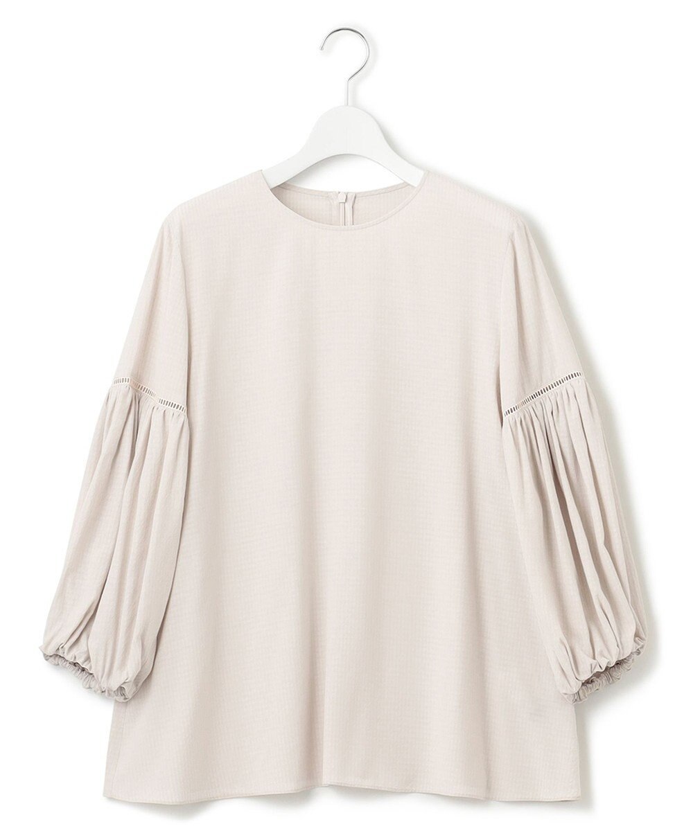 23区 【洗える】ドレープドビークロス バルーンスリーブ ブラウス 