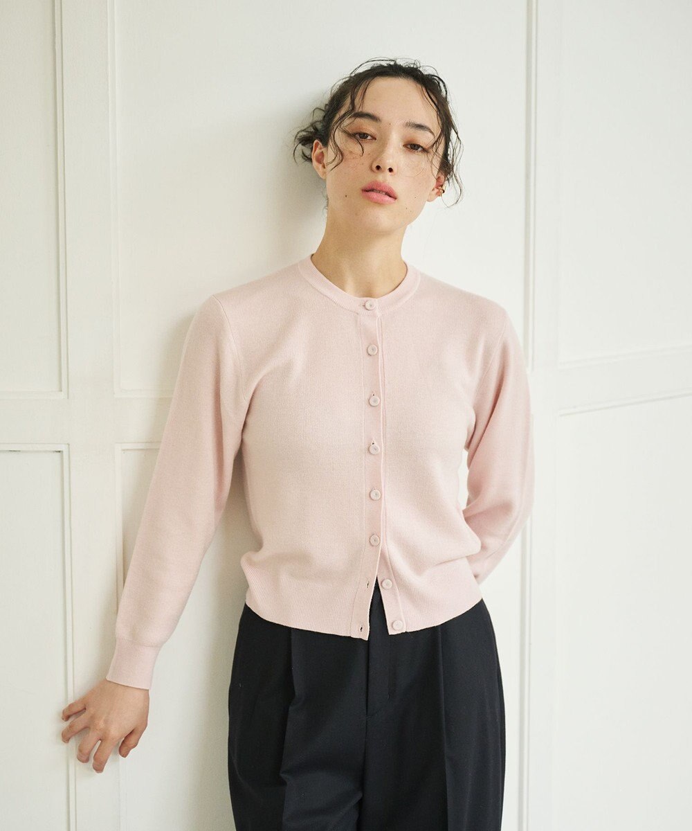#Newans 【カシミヤ混】コンパクトニットカーディガン 