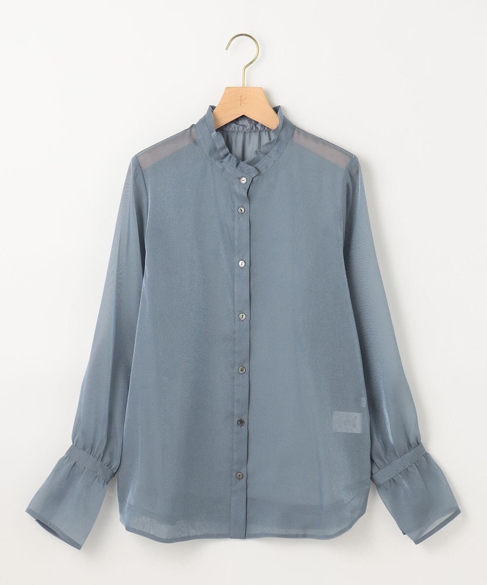 組曲 シャイニーオーガン ボウタイ付きブラウス 