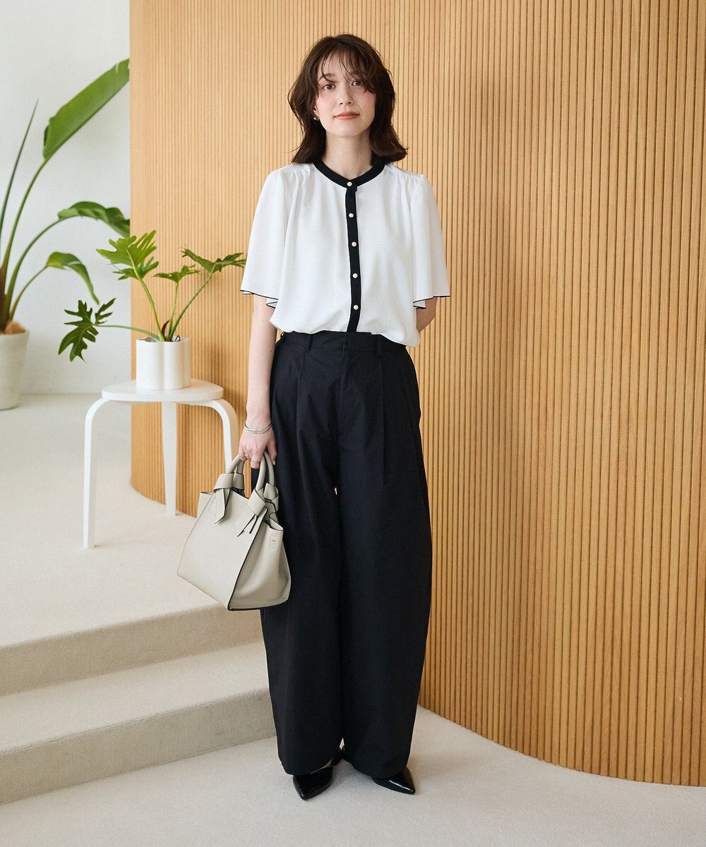 Green Parks ・ＥＬＥＮＣＡＲＥ　ＤＵＥ　バイカラーブラウス 