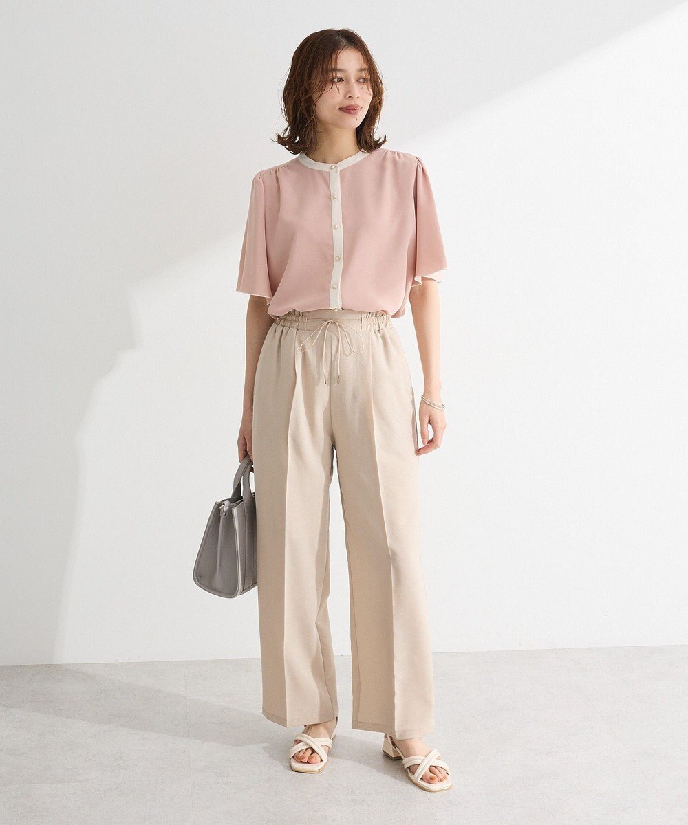 Green Parks ・ＥＬＥＮＣＡＲＥ　ＤＵＥ　バイカラーブラウス 