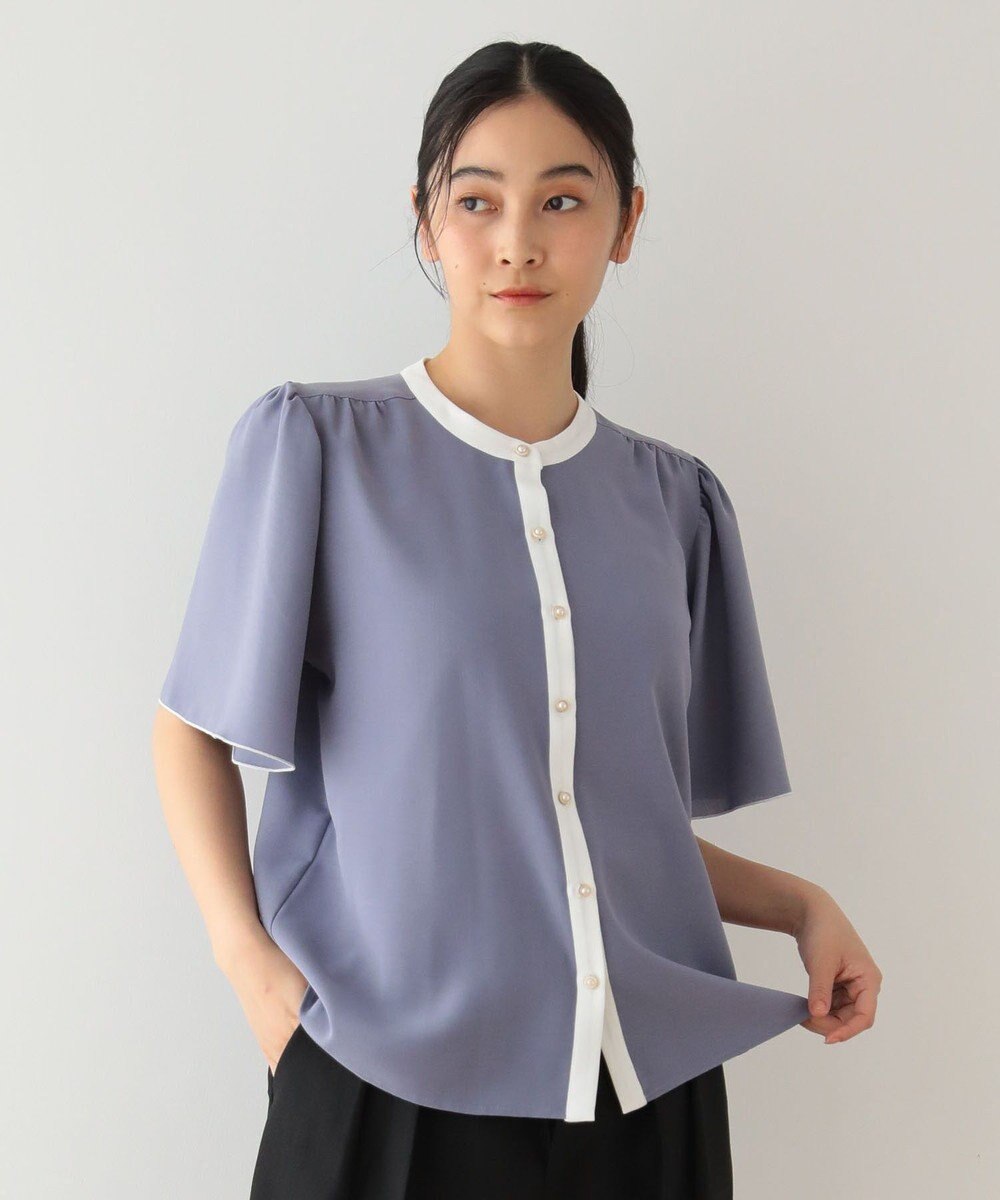 Green Parks ・ＥＬＥＮＣＡＲＥ　ＤＵＥ　バイカラーブラウス 