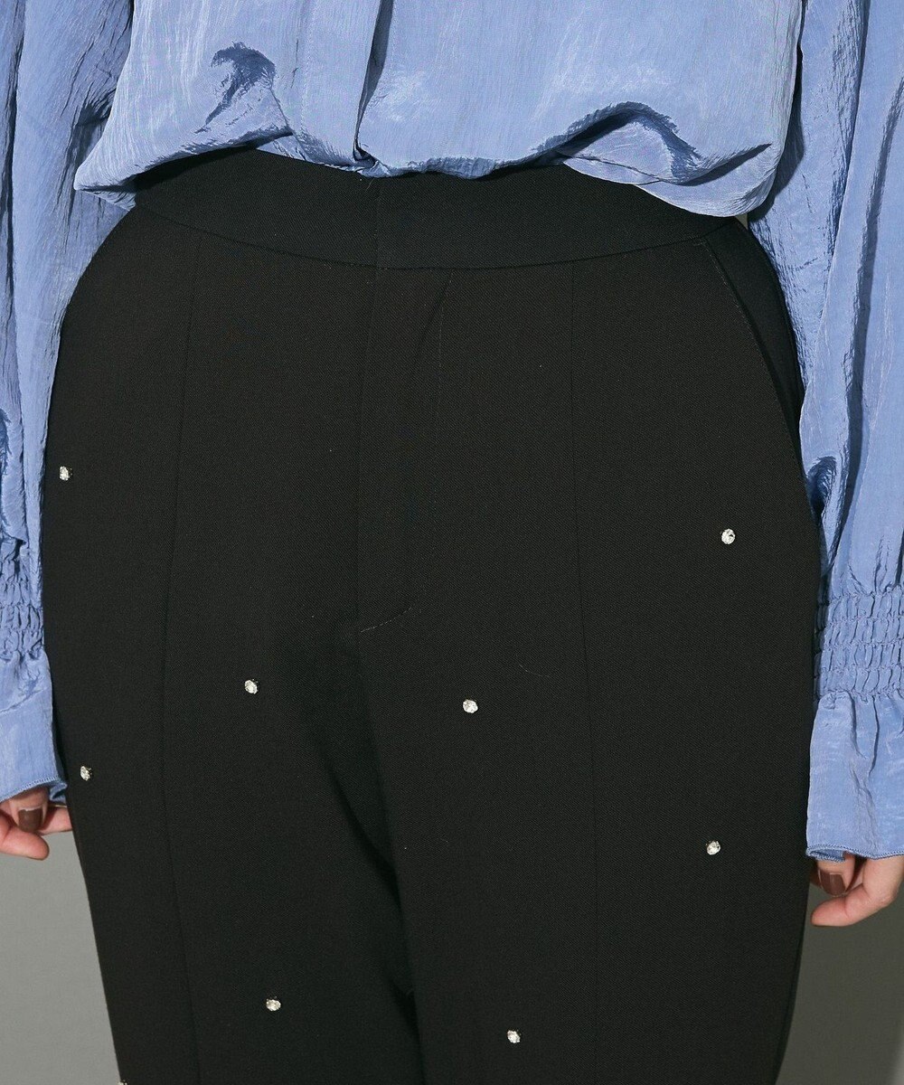 Green Parks ビジューテーパードパンツ 