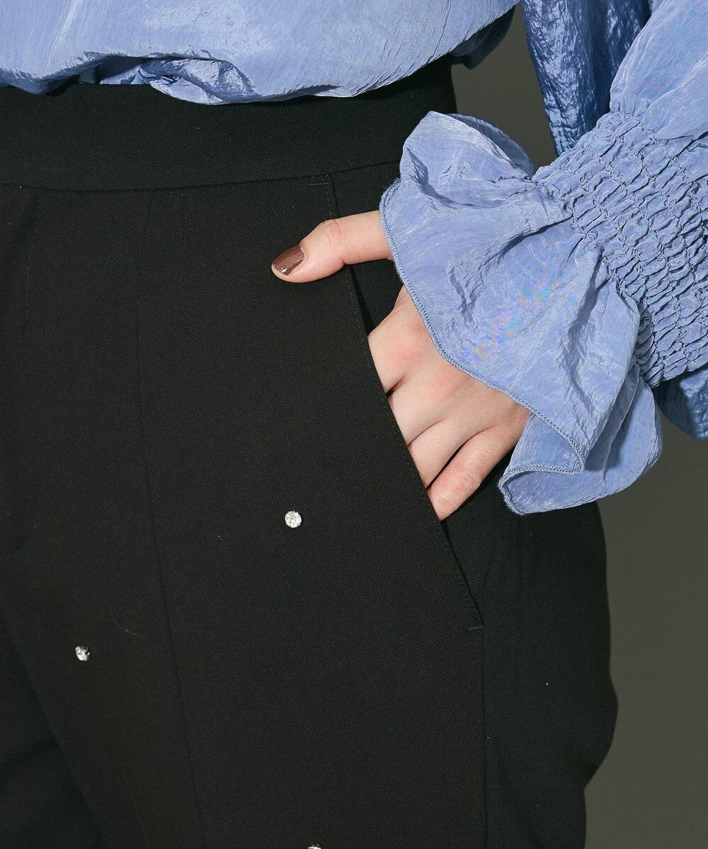 Green Parks ビジューテーパードパンツ 