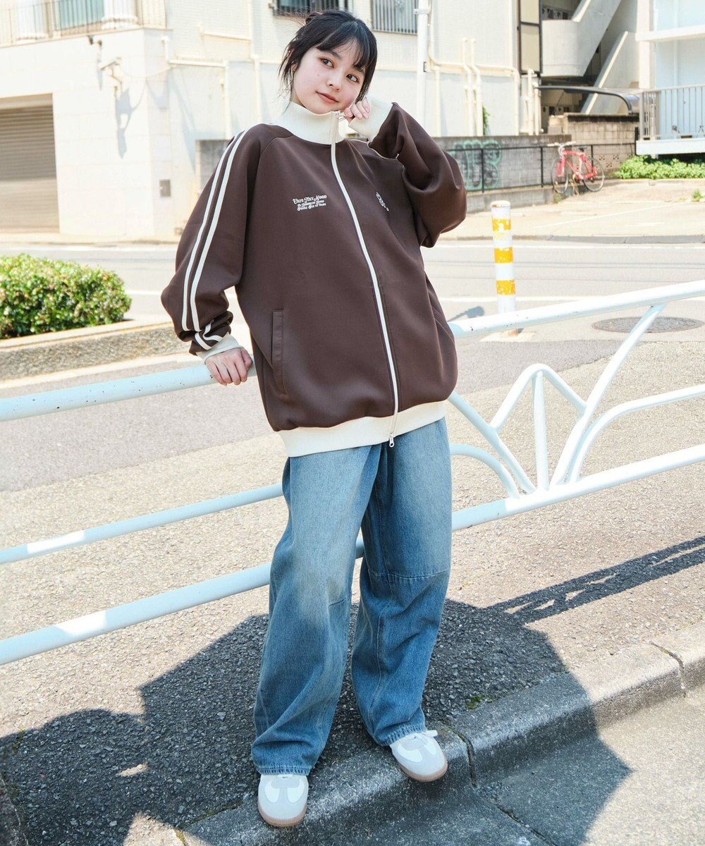 WEGO 【ユニセックスITEM/MLサイズ展開】ラグランライントラックジャケット 