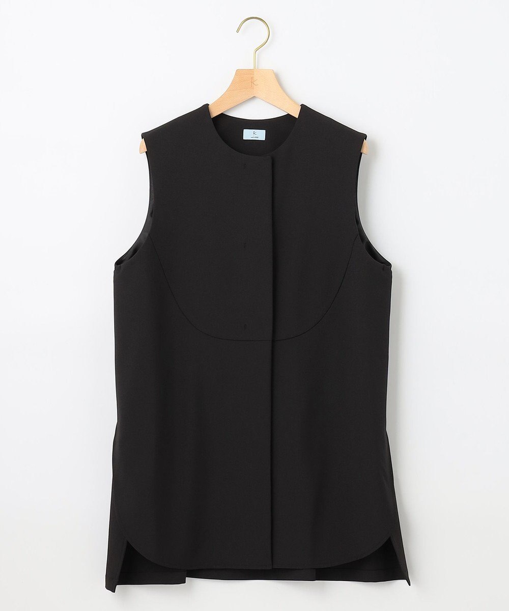 組曲 【洗える】パールポイントショートレングス ジレ 