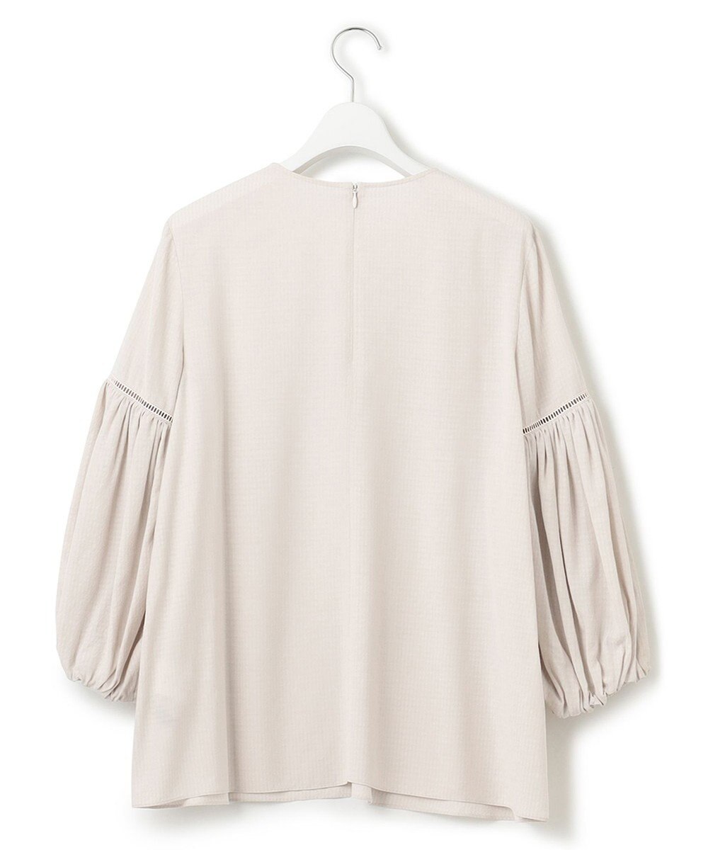 23区 【洗える】ドレープドビークロス バルーンスリーブ ブラウス 