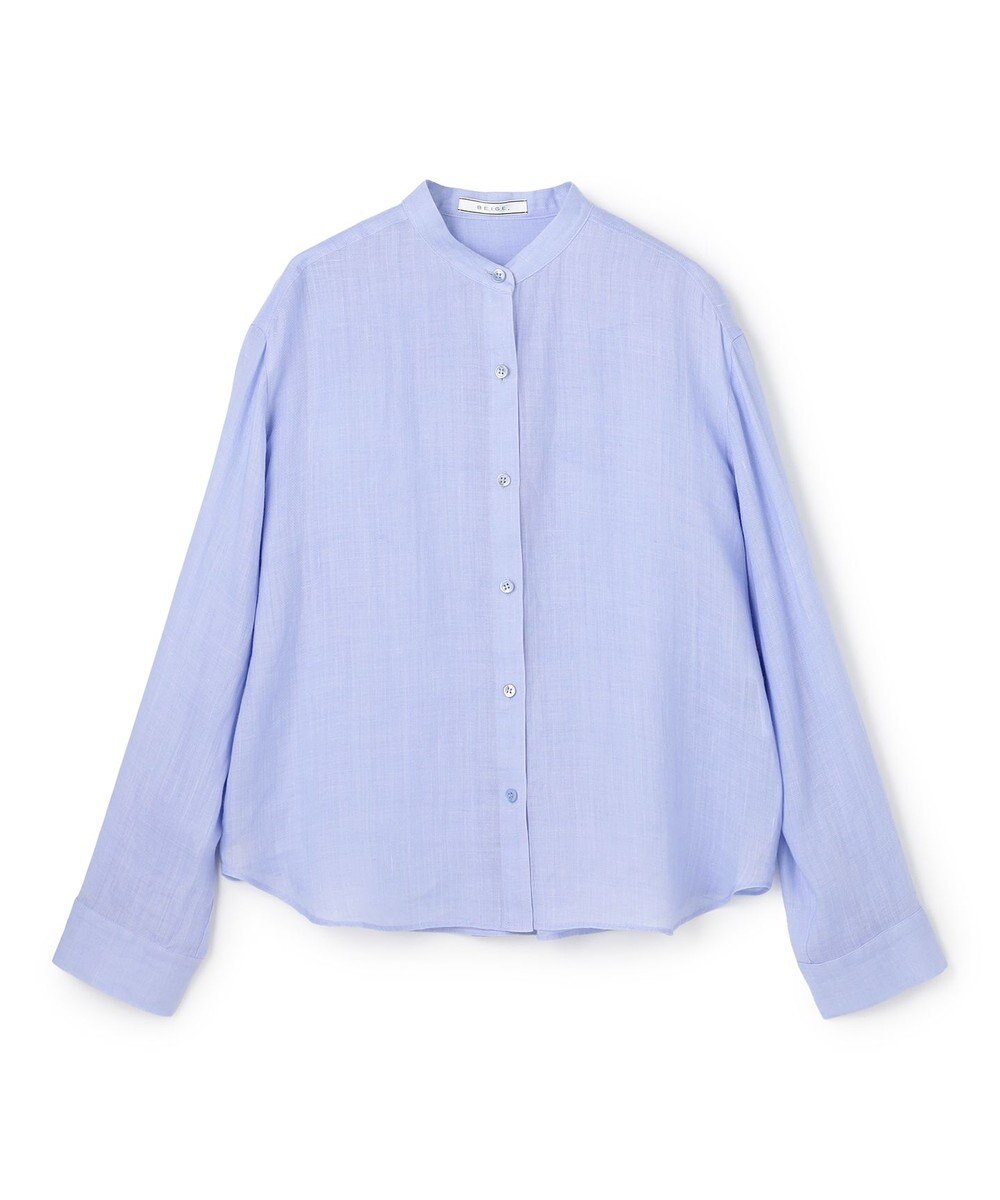 BEIGE， HALITE / リネンシアー オーバーサイズシャツ 