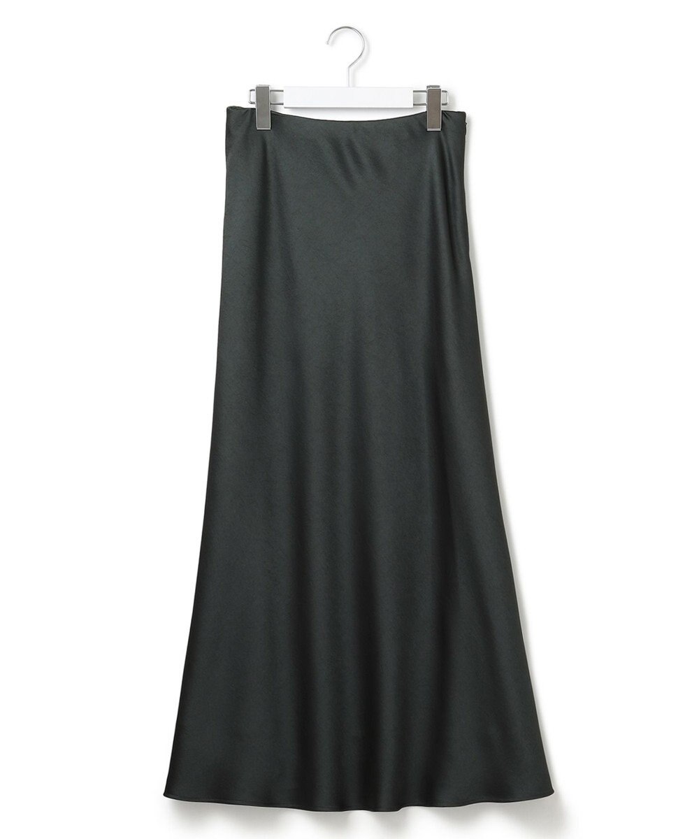 23区 L 【洗える】ヴィンテージサテン Iライン スカート 