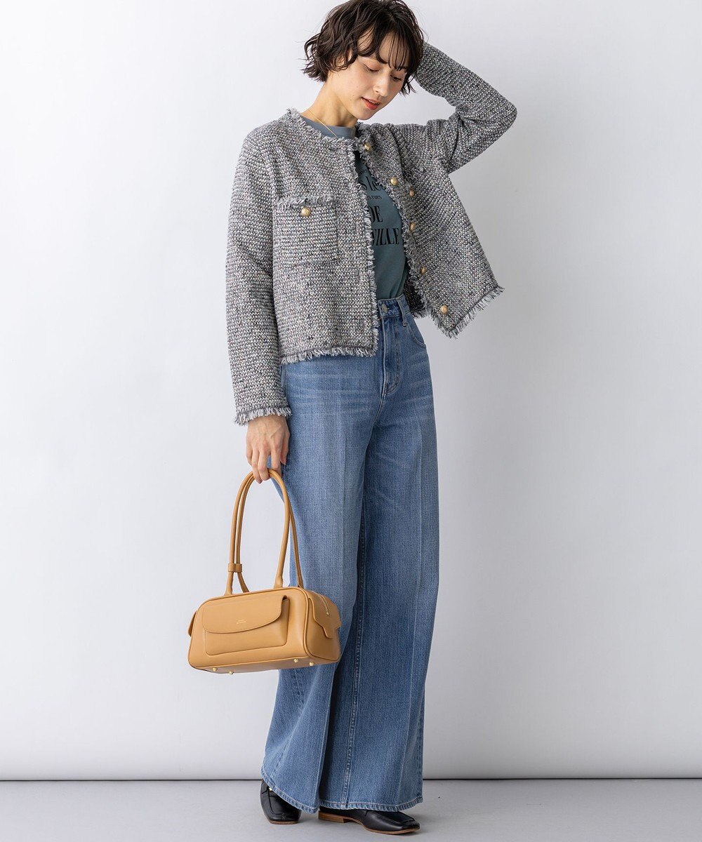 23区 S 【見上愛さん着用/新色追加/VERY掲載】ツイード ニット ジャケット 