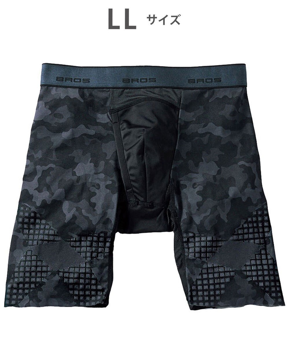 WACOAL MEN 【クロスウォーカー】 はいて歩いてカロリー消費アップをめざそう！ ムレ軽減設計 ロング丈 前開き GX6006 /ブロス バイ ワコールメン 