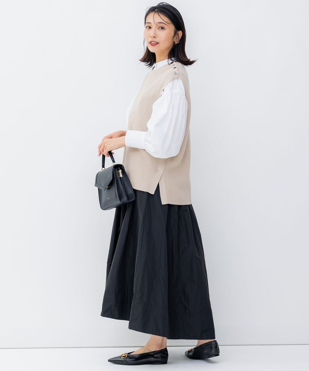 23区 S 【洗える】CANCLINI ボリュームスリーブ シャツ 