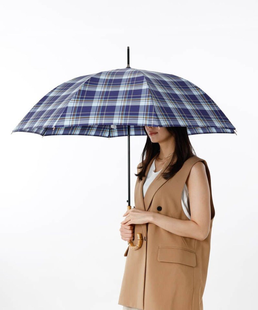 AURORA 【MACKINTOSH LONDON（マッキントッシュ ロンドン）】先染めチェック雨傘（長傘） 