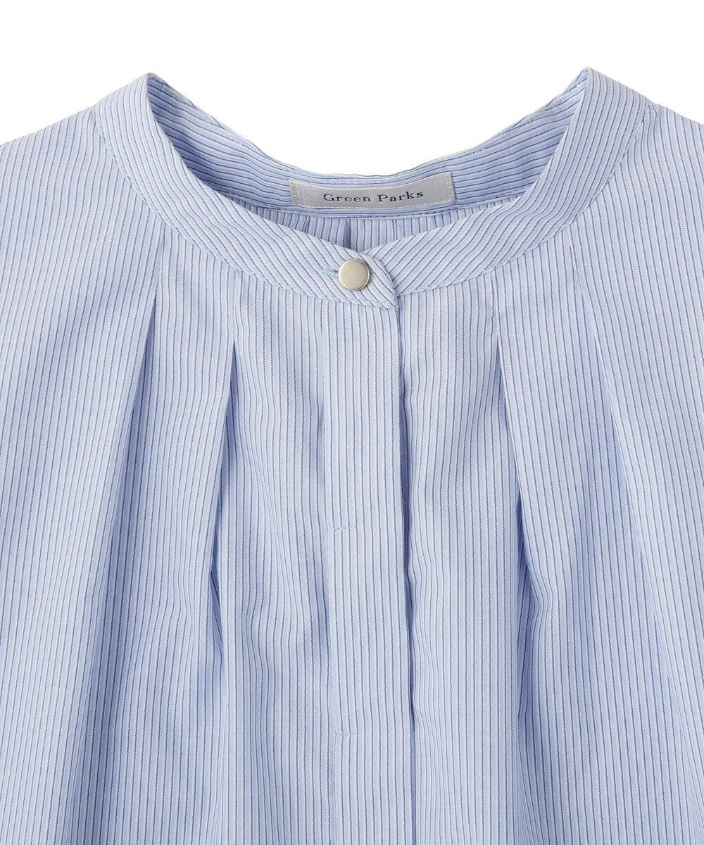 Green Parks タックショートスリーブブラウス 