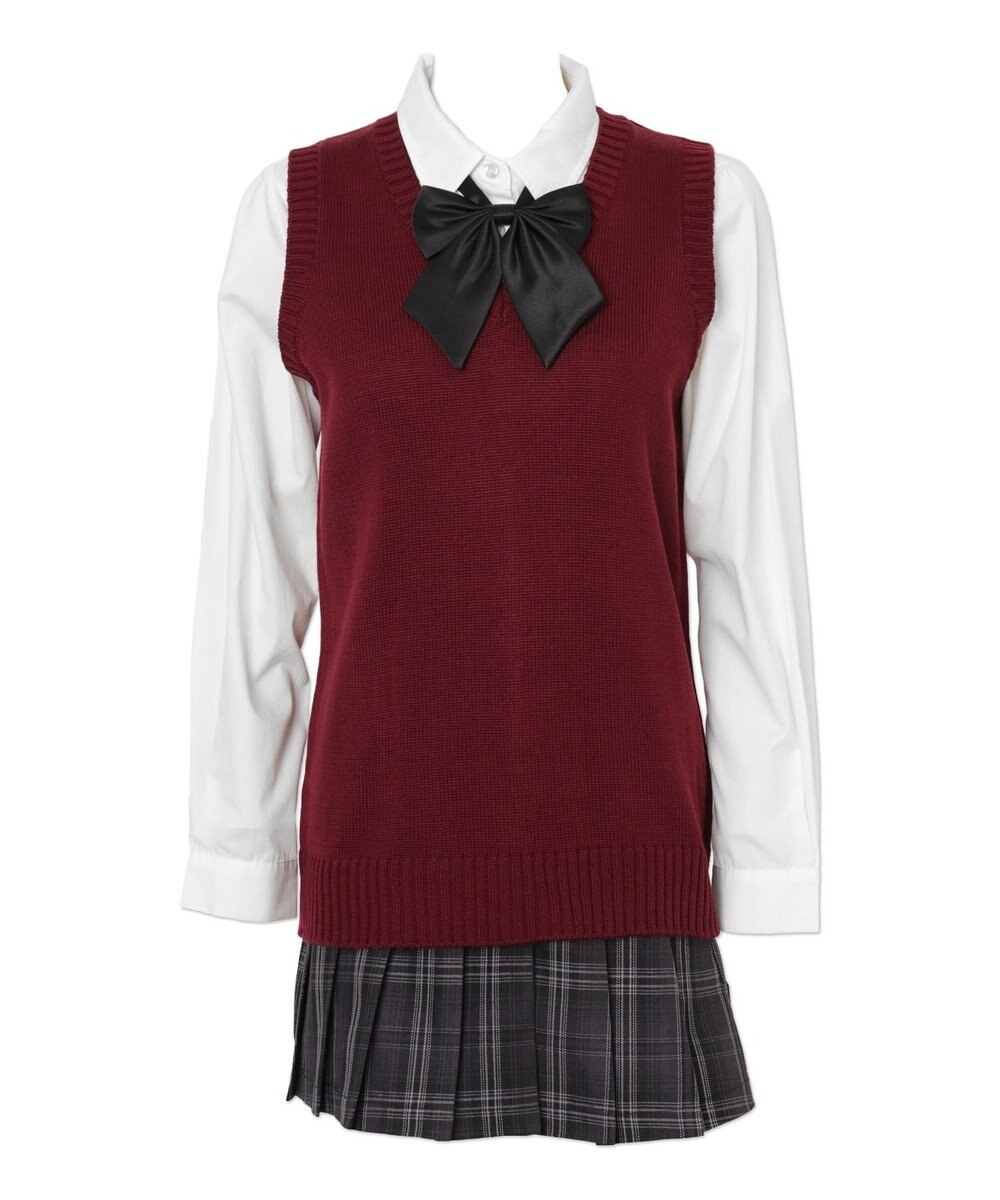 WEGO 【SCHOOLITEM】ベーシックニットベスト 