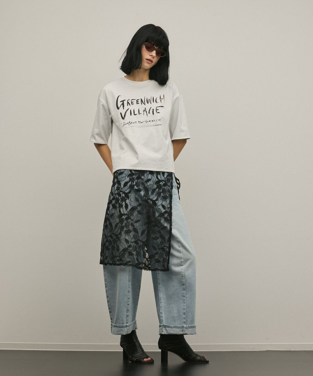 GRACE CONTINENTAL レイヤードロゴＴシャツ 