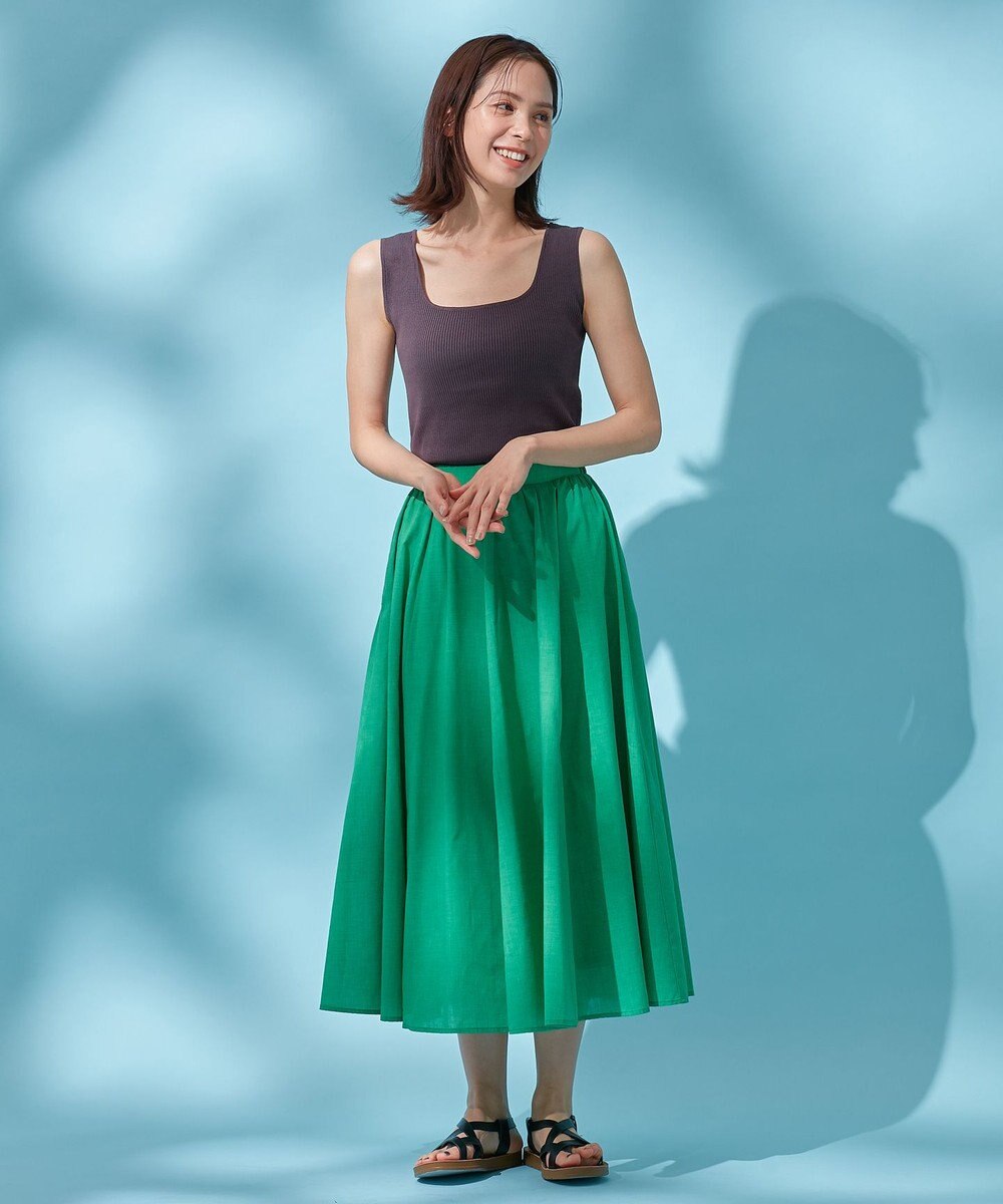 ANY L 【洗濯機可能】タンクトップリブニット 