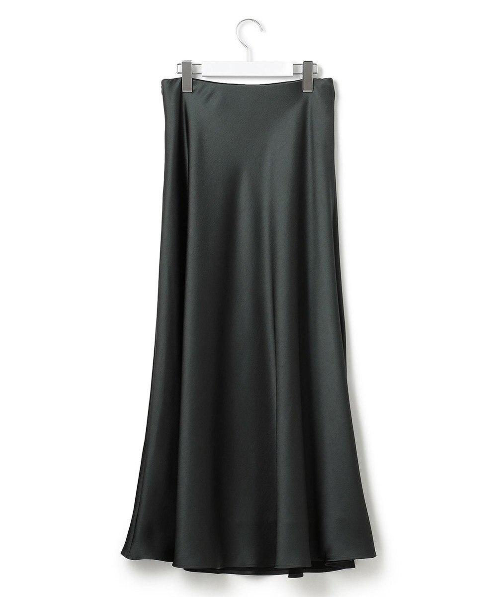 23区 【洗える】ヴィンテージサテン Iライン スカート 