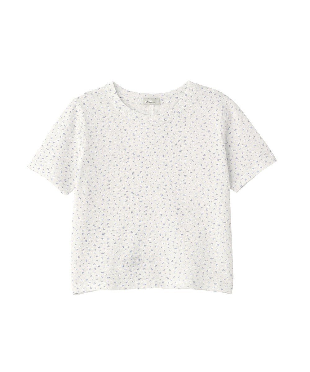 earth music&ecology アイレットミニ裏毛Tシャツ 