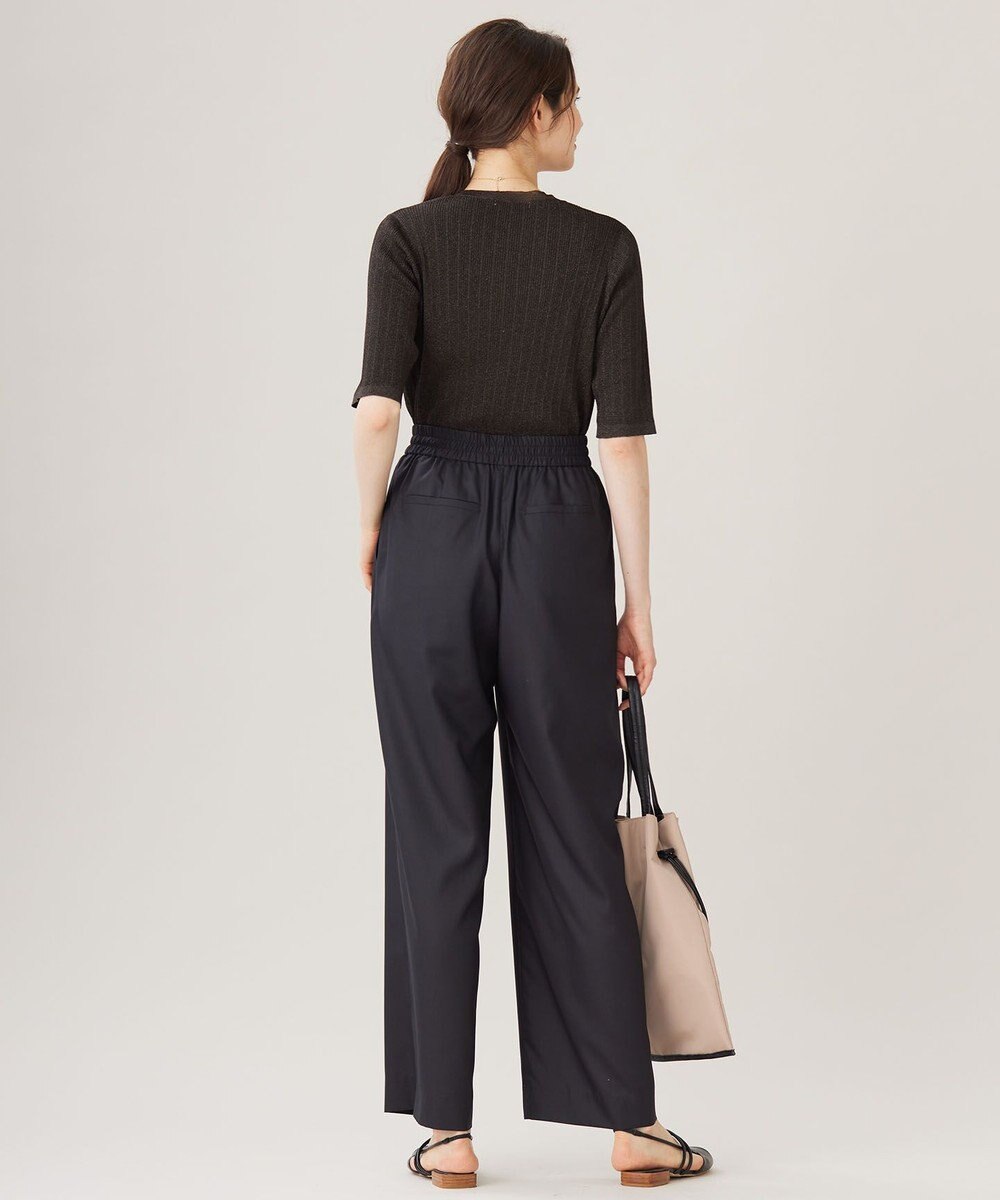 自由区 L 【カタログ掲載・アンサンブル対応・洗える】グリッターリブプルオーバー ニット 