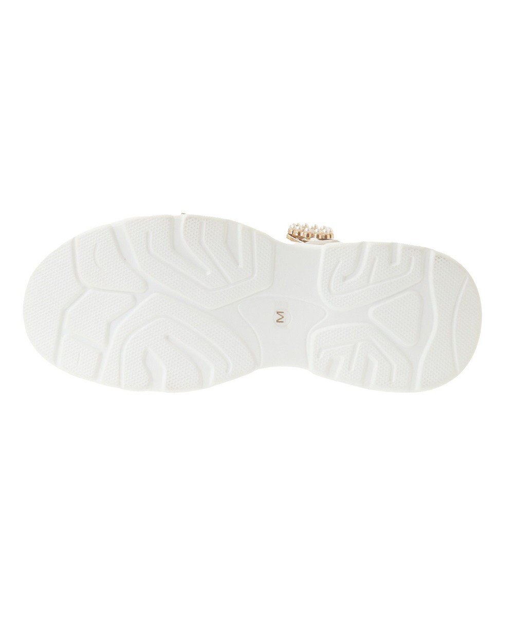 Maison de FLEUR リボンビジュースニーカーサンダル 