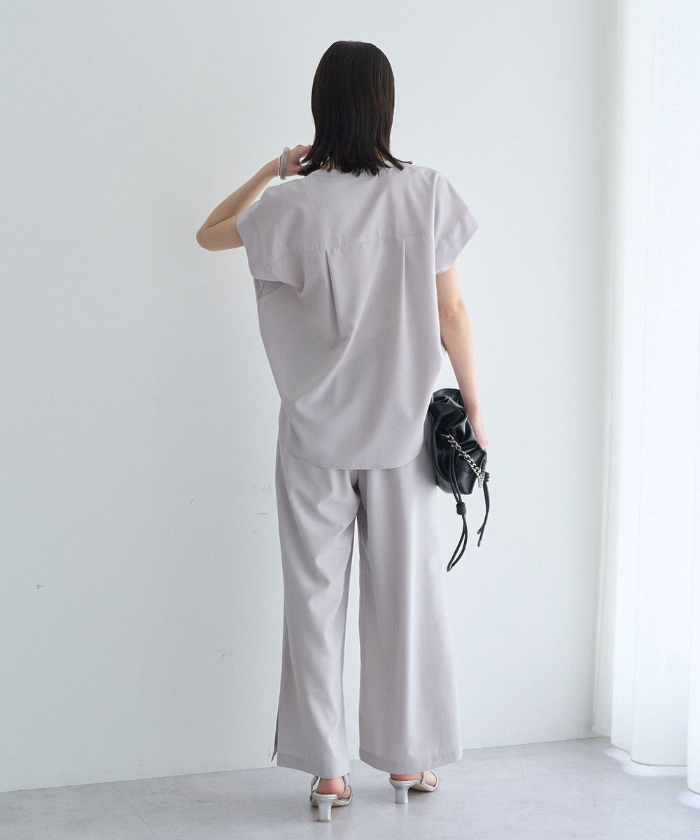 YECCA VECCA 【マシンウォッシャブル】サラサラスキッパーブラウス 
