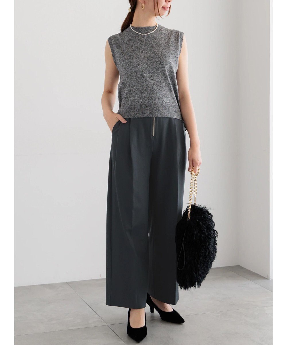 Te chichi ハイウエストフロントジップワイドパンツ《2025Autumn catalog item》 