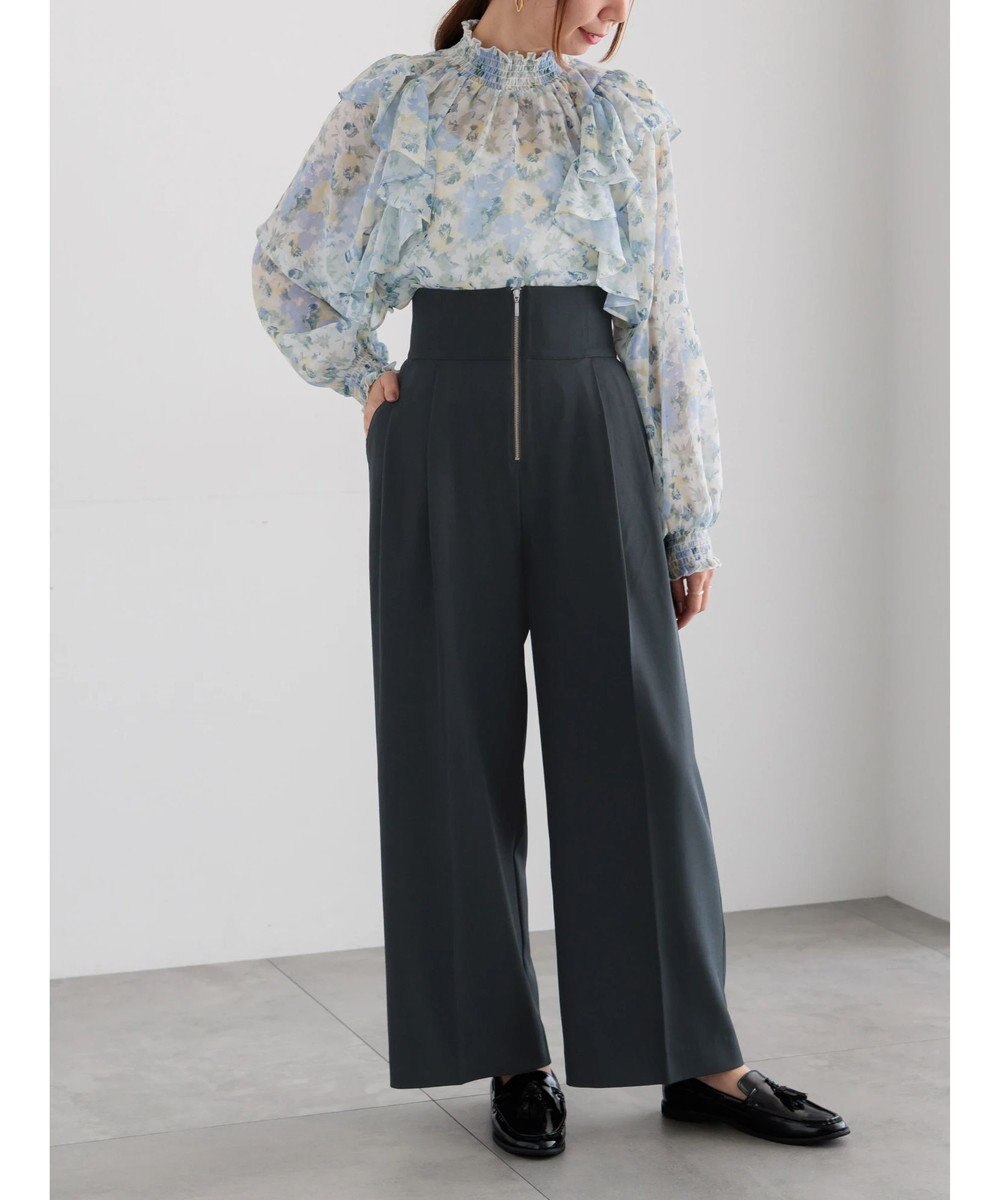 Te chichi ハイウエストフロントジップワイドパンツ《2025Autumn catalog item》 