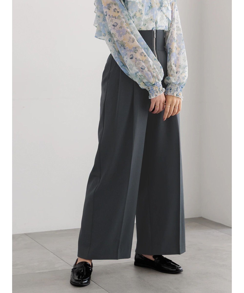 Te chichi ハイウエストフロントジップワイドパンツ《2025Autumn catalog item》 