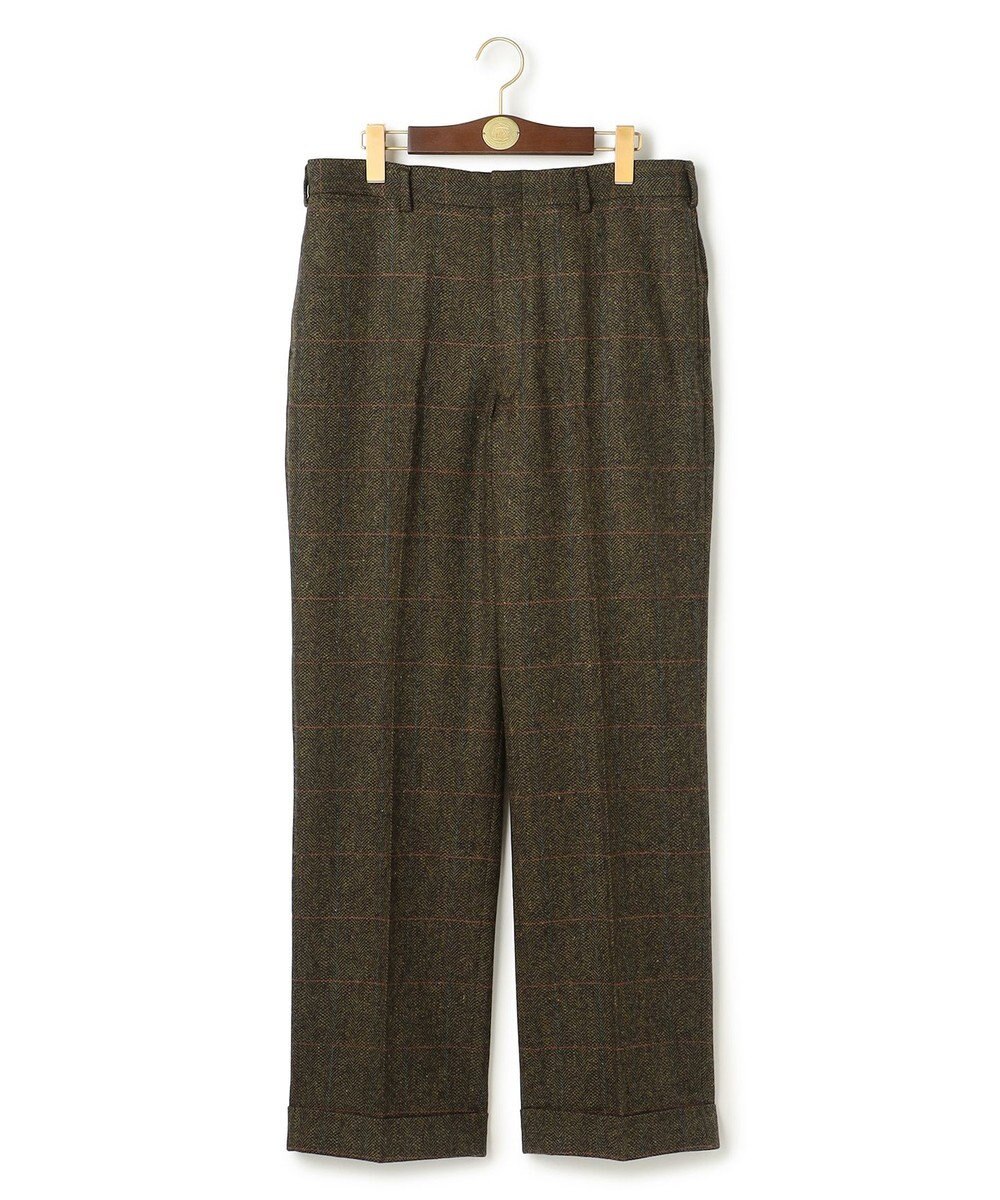 J.PRESS MEN 【J.PRESS ORIGINALS】Lambs Tweed New Piped Stem Slacks / Big Back Belt / Japan Made 